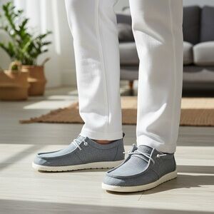 Itazero Men's Casual Blue Loafers